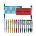 Retractable Plastic Banner Ballpoint Pen